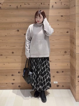 「アイテム（ダウンジャケット/コート）」を使った、テソ子さん（レディース・162cm・30代）の冬コーディネート