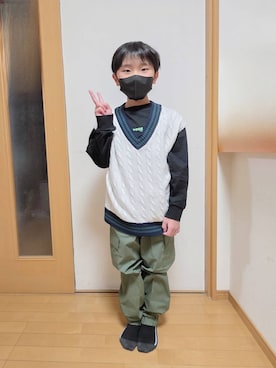 テソ子さん（キッズ・135cm）の冬コーディネート