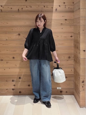 「GLOBAL WORK（グローバルワーク）のアイテム（シューズ）」を使った、テソ子さん（レディース・162cm）の春コーディネート