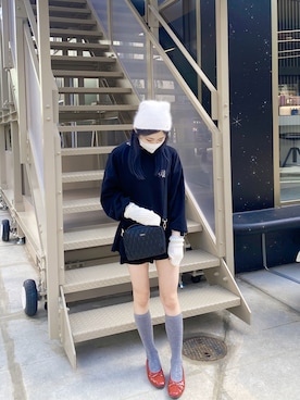 「フレンチカジュアル」｜「アイテム（ニットキャップ/ビーニー）」を使った、chipiさん（レディース・155cm）の秋コーディネート