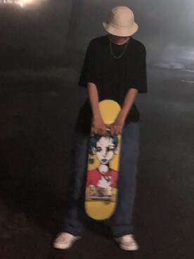 「アイテム（ハット、ホワイト系）」を使った、sk8hirotoooooさん（メンズ・170cm）の夏コーディネート