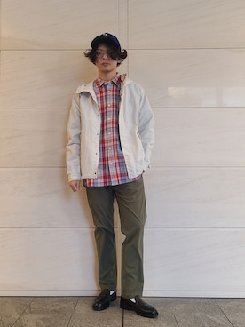 「URBAN RESEARCH Sonny Label（アーバンリサーチサニーレーベル）のアイテム（マウンテンパーカー）」を使った、たかやさん（メンズ・174cm）の春コーディネート