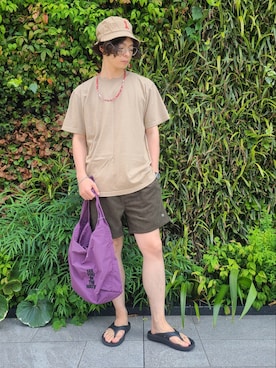 「エコバッグ」｜たかやさん（メンズ・174cm）の夏コーディネート