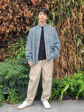 「URBAN RESEARCH Sonny Label（アーバンリサーチサニーレーベル）のアイテム（チノパンツ）」を使った、たかやさん（メンズ・174cm）の夏コーディネート
