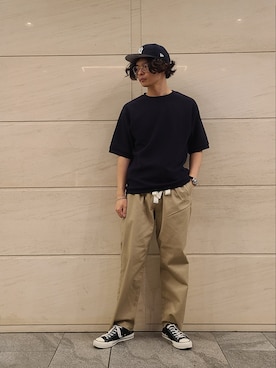 「URBAN RESEARCH Sonny Label（アーバンリサーチサニーレーベル）のアイテム（チノパンツ）」を使った、たかやさん（メンズ・174cm）の春コーディネート
