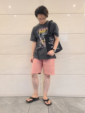 「URBAN RESEARCH Sonny Label（アーバンリサーチサニーレーベル）のアイテム（サンダル）」を使った、たかやさん（メンズ・174cm）の夏コーディネート