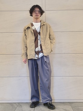 「URBAN RESEARCH Sonny Label（アーバンリサーチサニーレーベル）のアイテム（マウンテンパーカー）」を使った、たかやさん（メンズ・174cm）の春コーディネート