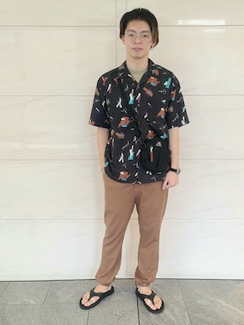 「URBAN RESEARCH Sonny Label（アーバンリサーチサニーレーベル）のアイテム（サンダル）」を使った、たかやさん（メンズ・174cm）の夏コーディネート