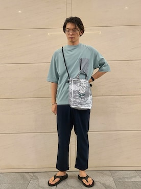 「URBAN RESEARCH Sonny Label（アーバンリサーチサニーレーベル）のアイテム（サンダル）」を使った、たかやさん（メンズ・174cm）の夏コーディネート