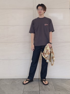 「URBAN RESEARCH Sonny Label（アーバンリサーチサニーレーベル）のアイテム（サンダル）」を使った、たかやさん（メンズ・174cm）の夏コーディネート