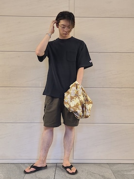 「URBAN RESEARCH Sonny Label（アーバンリサーチサニーレーベル）のアイテム（サンダル）」を使った、たかやさん（メンズ・174cm）の夏コーディネート