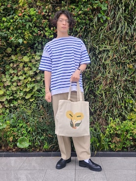 「URBAN RESEARCH Sonny Label（アーバンリサーチサニーレーベル）のアイテム（チノパンツ）」を使った、たかやさん（メンズ・174cm）の春コーディネート