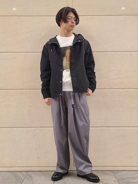 「URBAN RESEARCH Sonny Label（アーバンリサーチサニーレーベル）のアイテム（マウンテンパーカー）」を使った、たかやさん（メンズ・174cm）の春コーディネート