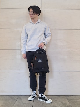 「URBAN RESEARCH Sonny Label（アーバンリサーチサニーレーベル）のアイテム（スウェット）」を使った、たかやさん（メンズ・174cm）の春コーディネート