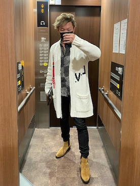 「RATTLE TRAP（ラトルトラップ）のアイテム（ブーツ）」を使った、エレベーターボーイくんさん（メンズ・174cm）の秋コーディネート