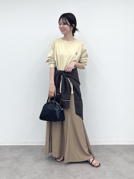 「アイテム（ボストンバッグ）」を使った、タカナミさん（レディース・160cm・30代）の夏コーディネート