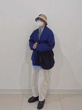 「日系极简」｜hongyingさん（メンズ・173cm）の春コーディネート