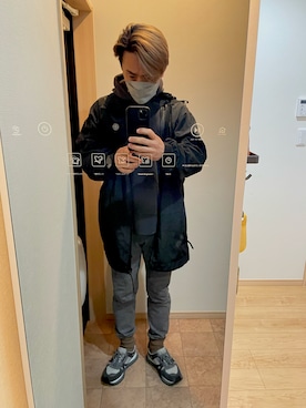 「Graphpaper（グラフペーパー）のアイテム（スニーカー）」を使った、Rioさん（メンズ・171cm）の春コーディネート