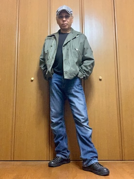 「アシンメトリー」｜「アイテム（ハンチング/ベレー帽）」を使った、ashusanさん（メンズ・174cm）の夏コーディネート