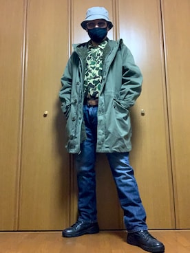 「レア」｜ashusanさん（メンズ・174cm）の冬コーディネート