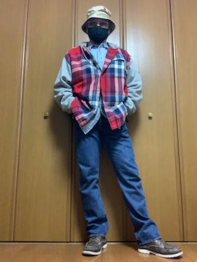 「Eddie Bauer（エディーバウアー）のアイテム（その他アウター）」を使った、ashusanさん（メンズ・174cm）の秋コーディネート