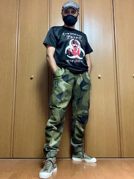 「キャンバスシューズ」｜ashusanさん（メンズ・174cm）の夏コーディネート