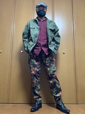 「スイス軍」｜ashusanさん（メンズ・174cm）の秋コーディネート