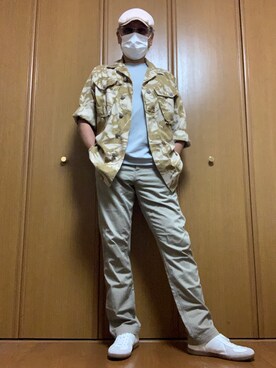 「GERMAN TRAINER（ジャーマントレーナー）のアイテム（その他シューズ）」を使った、ashusanさん（メンズ・174cm）の夏コーディネート