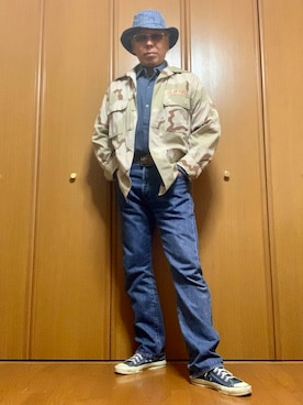 「フランネルシャツ」｜「アイテム（ジャケット/アウター）」を使った、ashusanさん（メンズ・174cm）の秋コーディネート