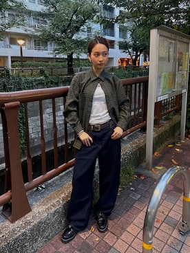 「アイテム（アンダーウェア）」を使った、aisasaitoさん（レディース・159cm）の秋コーディネート