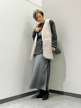 saudekistさん（骨格ナチュラル・レディース・160cm）の秋コーディネート