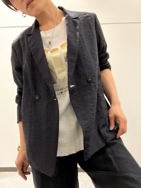「Q（キュー）のアイテム」を使った、saudekistさん（レディース・160cm）の春コーディネート