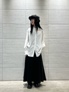 「アイテム（キャスケット）」を使った、樹さん（レディース・157cm）の夏コーディネート