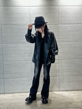 「arth（アース）のarth  Wo/Li Tiro / アース（ハット、グレー系）」を使った、樹さん（レディース・157cm）の春コーディネート