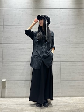「OVERRIDE（オーバーライド）のアイテム」を使った、樹さん（レディース・157cm）の秋コーディネート