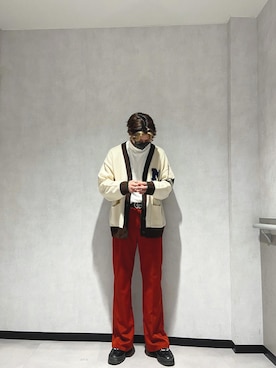 「Gleam（グリーム）のアイテム」を使った、いおさん（メンズ・177cm）の冬コーディネート