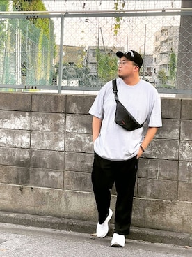 「BRIEFING（ブリーフィング）のアイテム」を使った、ゆまきちさん（メンズ・182cm）の秋コーディネート