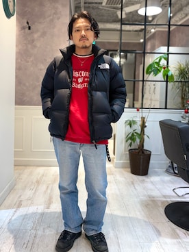 「アイテム（スウェット）」を使った、TADASHI  さん（メンズ・164cm）の冬コーディネート