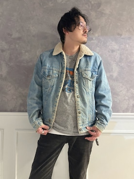 「アイテム（デニムジャケット）」を使った、TADASHI  さん（メンズ・164cm）の秋コーディネート