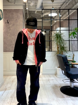 「VINTAGE（ヴィンテージ）のアイテム」を使った、TADASHI さん（メンズ・164cm）の秋コーディネート