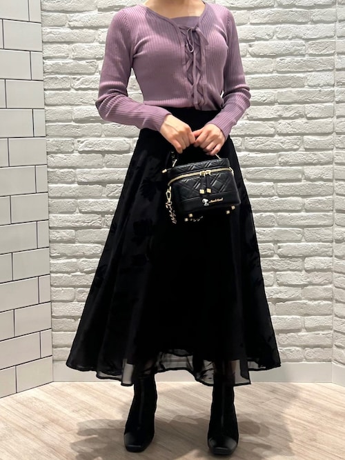 セール】2025秋冬新作 フロッキーフラワースカート（スカート）｜MISCH