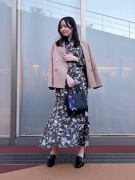 「MISCH MASCH（ミッシュマッシュ）のアイテム（ジャケット/アウター）」を使った、阪急西宮ガーデンズ店さん（レディース・159cm）の秋コーディネート