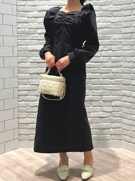 「アイテム（ジャンパースカート）」を使った、阪急西宮ガーデンズ店さん（レディース・153cm）の秋コーディネート