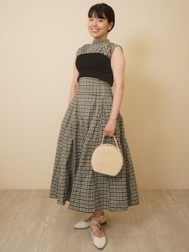 「LILY BROWN（リリーブラウン）のアイテム（シャツ/ブラウス）」を使った、ひなさん（レディース・163cm）の夏コーディネート