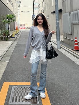 「アイテム（バッグ）」を使った、Ravenさん（レディース・163cm）の秋コーディネート