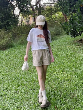 「アイテム（バッグ）」を使った、Ravenさん（レディース・163cm）の秋コーディネート