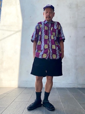 「INHERIT（インヘリット）のアイテム（パンツ）」を使った、ザッキローニさん（メンズ・172cm）の冬コーディネート