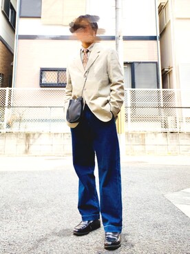 「OPAQUE（オペーク）のアイテム」を使った、KENさん（メンズ・173cm）の春コーディネート