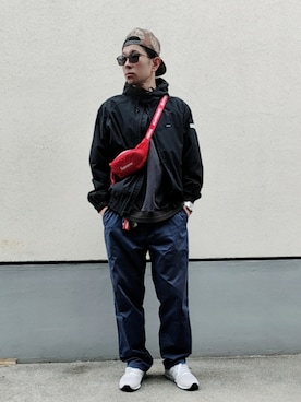 「Supreme （シュプリーム）のアイテム」を使った、03さん（メンズ・176cm）の夏コーディネート