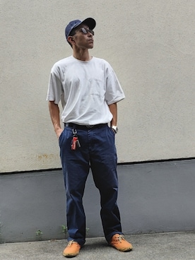 「JOURNAL STANDARD（ジャーナルスタンダード）のアイテム」を使った、03さん（メンズ・176cm）の夏コーディネート